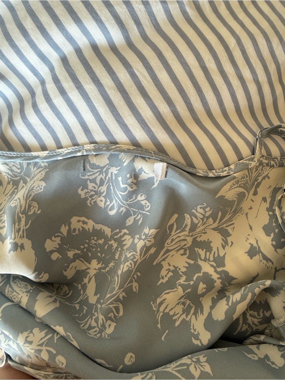 Reformation Blue Floral Parma Silk Dress - Picture 3 of 3